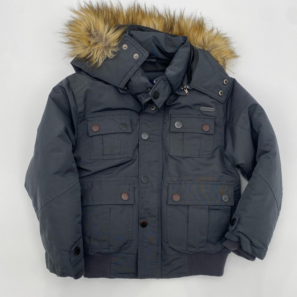 Rocawear Kids Charcoal Winter Jacket Size S or Size 8